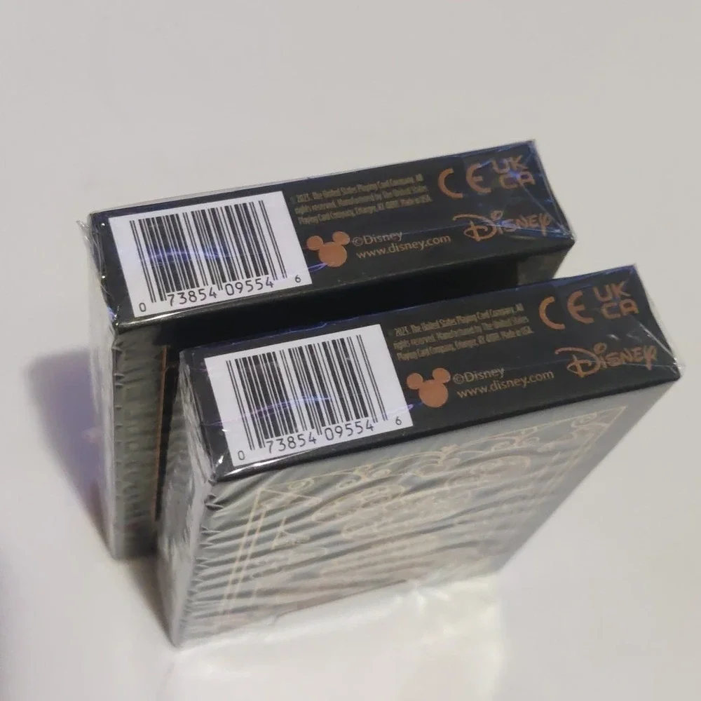 Bicycle Disney Mickey Mouse Inspired Black & Gold Playing Cards (2-pack)‎ Sealed